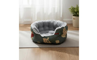 Soft and Comfortable Luxurious Pet Bed Self Warming Lace Trim Pet Sofa Machine Washable Supportive Cat Bed Non-Slip Bottom for Small Dogs, Young Dogs, Kittens
