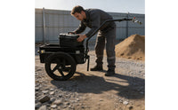 Bike Trailer with Cargo Box Removable Bike Cargo Trailer Heavy-Duty for Cyclists, Errands