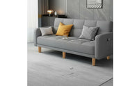 Multi-Functional-Purpose Convertible Sofa Bed Space-Saving Convertible Futon Sofa Bed Easy Assembly Foldable Futon Couch Solid Wood Frame for Bedroom