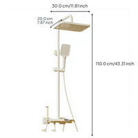 Digital thermostat rainfall shower set