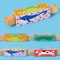 Wooden Rotating Puzzle Toy Cognitive Skills Brain Teaser Toy Tactile for 3+