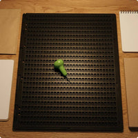 Hinged Side Braille Writing Board Lightweight Braille Writing Slate Portable Accessibility Tool Compact for Blind People