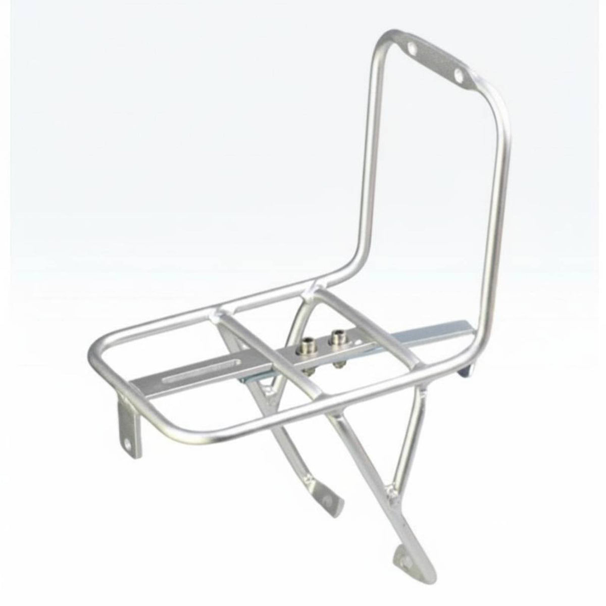 Anodized Finish Front Cargo Rack Rust Resistant Front Bike Rack Easy Installation High Strength for Commuters, Cyclists, Shopping, Touring