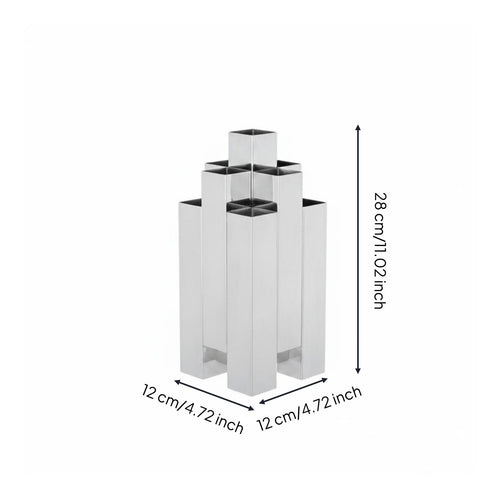 Stainless Steel Vase High-End Look Mirror Vase for Bedroom