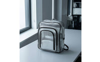 Pvc Backpack Anti Clear Bag with Front Pocket Translucent Backpack with Front Pocket for Technicians, Students, School