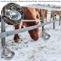 Aluminum Alloy Livestock Drinker Rust Proof Automatic Livestock Water Bowl