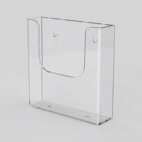 Clear Acrylic File Rack Wall Mounted for Office Use, Transparent Literature Holder A4 Size, Magazine for Retail Display