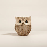 Owl Figurine Rustic Owl Decor Tabletop for Entryway