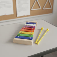 8 Note Xylophone Well-Tuned Colorful 8 Bar Xylophone Educational Method Influenced Wooden Musical Toy for Young Children, Infants, Playroom