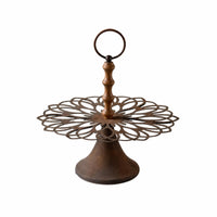 Tiered Tray Stand Metal Tiered Tray Openwork Display Stand Handle for Event Planners
