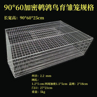 Galvanized Double-Door Wire Cage for Quail, Partridge, and Quail Chicks