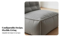 Minimalist Design Upholstered Floor Block adaptable Configuration configurable Sofa Small Space accommodating Living Room Furniture puffyLike Comfort for Apartment Dwellers, Homeowners, Young Adults, Lounge Area