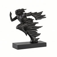 Abstract Runner Sculpture Tabletop Figurine Smooth for Cabinet