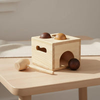 Wooden Shape Sorting Toy Early Learning Wooden Shape Sorter Cube to Gnaw for Activity Time
