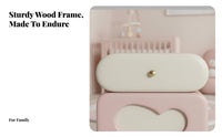 Stacked Capsule Cabinet Installation-No-Installation Nightstand 2 Storage