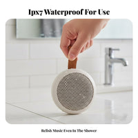Waterproof Round Wireless Soundbox Heavy Bass Portable Audio Player TF Card Slot Consumer Electronics 360° Surround Sound for Outdoor Enthusiasts, Travelers, Students, Bathroom, Travel, Hiking