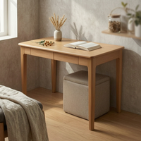Minimalist Wooden Desk Solid Wood Desk Wide Desktop Furniture