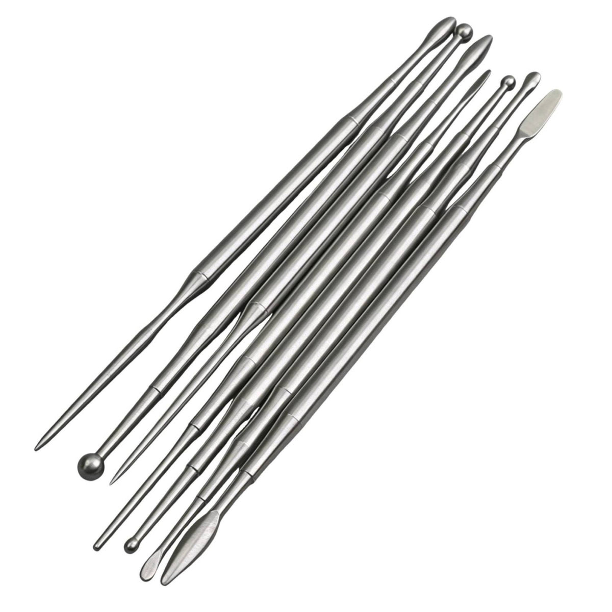 7 Pieces Metal Modeling Clay Sculpting Tools Solid Clay Sculpting Tools Sturdy Modeling Tool Multi-Functional for Hobbyists