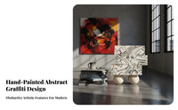 Small Nightstand Wabi-Sabi aesthetic Amorphous Side Table Hand-Painted Finish Multi-Functional for Design aficionados