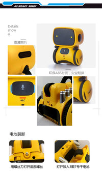 Smart Robot Early Education Toy with Voice Interaction, Touch Sensor, Multifunctional Learning Machine for Kids