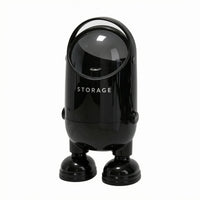 Flip-Top Trash Can Glossy Standing Trash Can Plastic