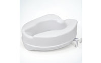 Contoured Toilet Seat Riser Easy to Clean Toilet Seat Riser with Clamp User-Friendly for Seniors, Handicapped, Home Care, Washroom