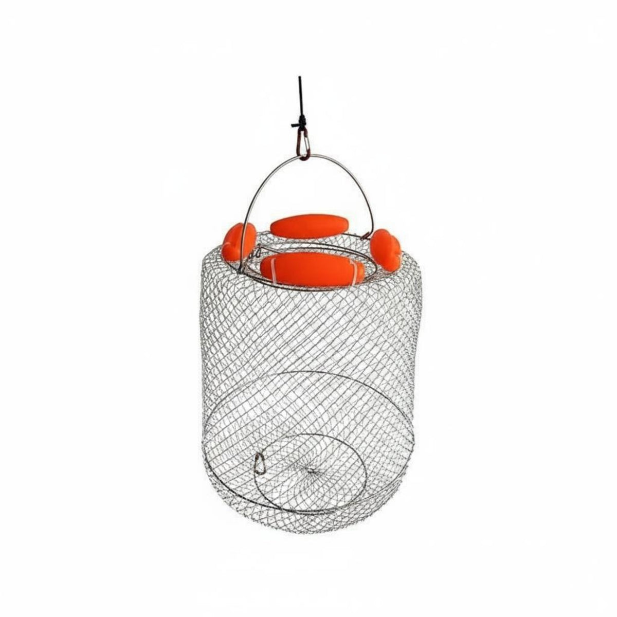 Portable Foldable Catch Keep Net Mesh Design Collapsible Catch Basket Floatable Floating Fishing Net Basket Large Capacity for Anglers