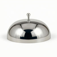 Pedestal Food Dome Stainless Steel Cloche with Tray Long-Lasting