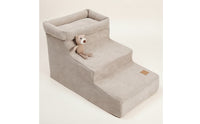 Pet Stairs with Storage Removable Dog Stairs with Storage Comfortable Dog Steps for Sofa