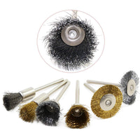 42-Piece T-Type Wire Brush Set for Rust Removal and Cleaning
