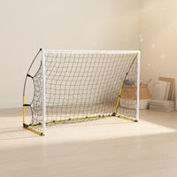 Foldable Design Kids Soccer Training Goal Easy Assembly Folding Soccer Net Stable Frame Sports Equipment Long-Lasting for Young Athletes, Outdoor, Indoor