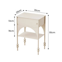 Cat House Nightstand Mid-Vintage Aesthetic Style Cat Bedside Table Space-Saving Metal Bedside Cabinet for Bedroom