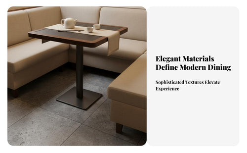 Comfortable Seating Restaurant Booth and Table Set Long-Lasting Upholstered Restaurant Booth High Weight Capacity Solid Wood Dining Set Original Design for Cafe Owners, Interior Designers, Event Planners, Tea House, Eatery, Wedding Receptions, Kitchen