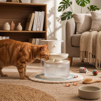 Clean Water Separator Dispenser Two Reservoir Design 3L Feline Water Dispenser