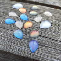 Resin Teardrop Cabochons for DIY Jewelry Making, Hairpins, and Embellishments