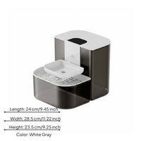Automatic Pet Fountain Intelligent Tilt Design Quiet Feline Water Dispenser Easy