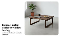 Foldable Lap Tray Japanese and Aesthetics Low Table Space-Saving Design Adaptable for Adults, Kids, Bay Bay, Small Areas