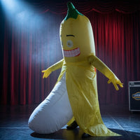 Inflatable Banana Costume Full-Body Inflatable Banana Suit Funny Apparel for Adults, Halloween, Cosplay