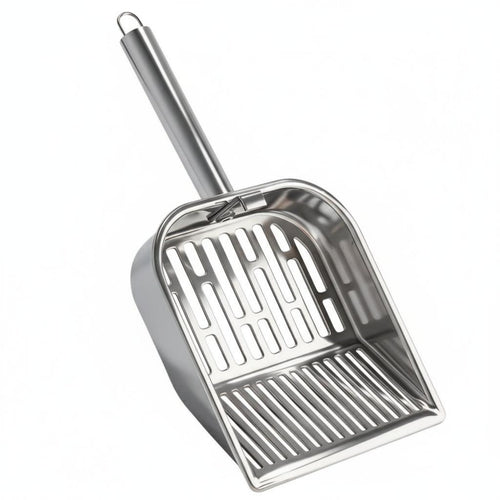 Cat Feline Waste Remover Rust-Resistant Stainless Steel Waste Scooper Fast Sifting Large Cat Litter
