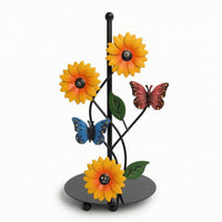 Tissue Holder with Leaf Accents Stable Paper Towel Dispenser Compact for Kitchen