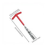 Ignition Plug Socket Wrench, Universal Extended Reach, Non-Slip, Automotive Repair Tool for Car and Motorcycle Maintenance