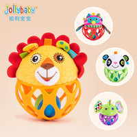 Jollybaby Plush Animal Sensory Ball for Baby Cognitive Development