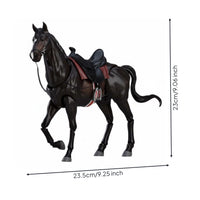 Unpainted PVC Horse Model Poseable Home Decor Collectible
