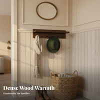 Coat Hook Rail with Shelf Multi-Functional Entrypath Organizer Clutterwithexit damage
