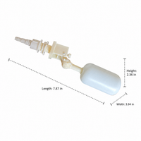 Livestock Waterer Trough Valve, Automatic Fill Inlet Controller, 3/4 Inch Hose Connection, Poultry Farm Water Valve
