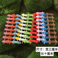 Miniature Wooden Fence for Micro Landscape Decor, Succulent Garden Ornament, White Picket Fence