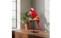 Realistic Parrot Statue Handmade Creature Decor Colorful for Home, Indoor