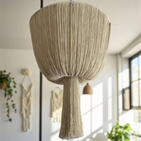 Macrame Lampshade Easy to Install Macrame Lamp Shade Gentle on the Eyes