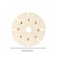 Wooden Braiding Disc Plate Handmade Round Braiding Disc Portable Craft Supply for Crafters, Kids