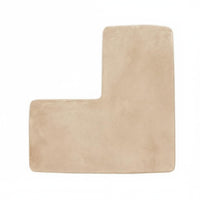 L Shaped Bath Mat Soft Bath Rug